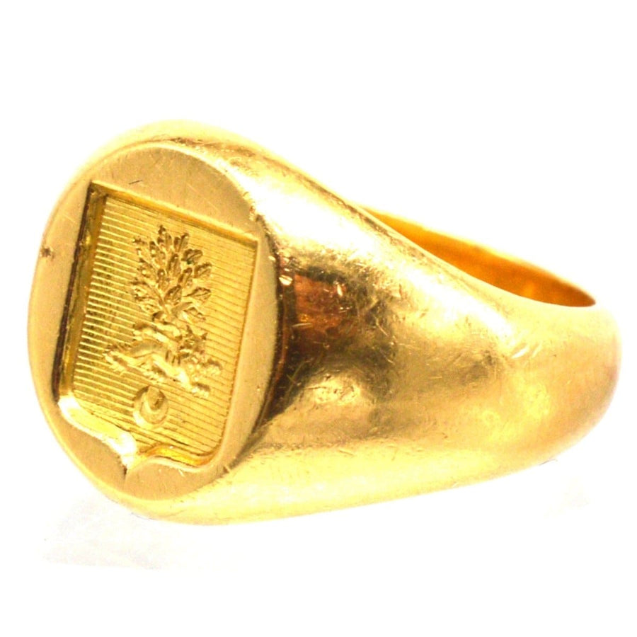 Antique French 18ct Gold Signet Ring | Parkin and Gerrish | Antique & Vintage Jewellery