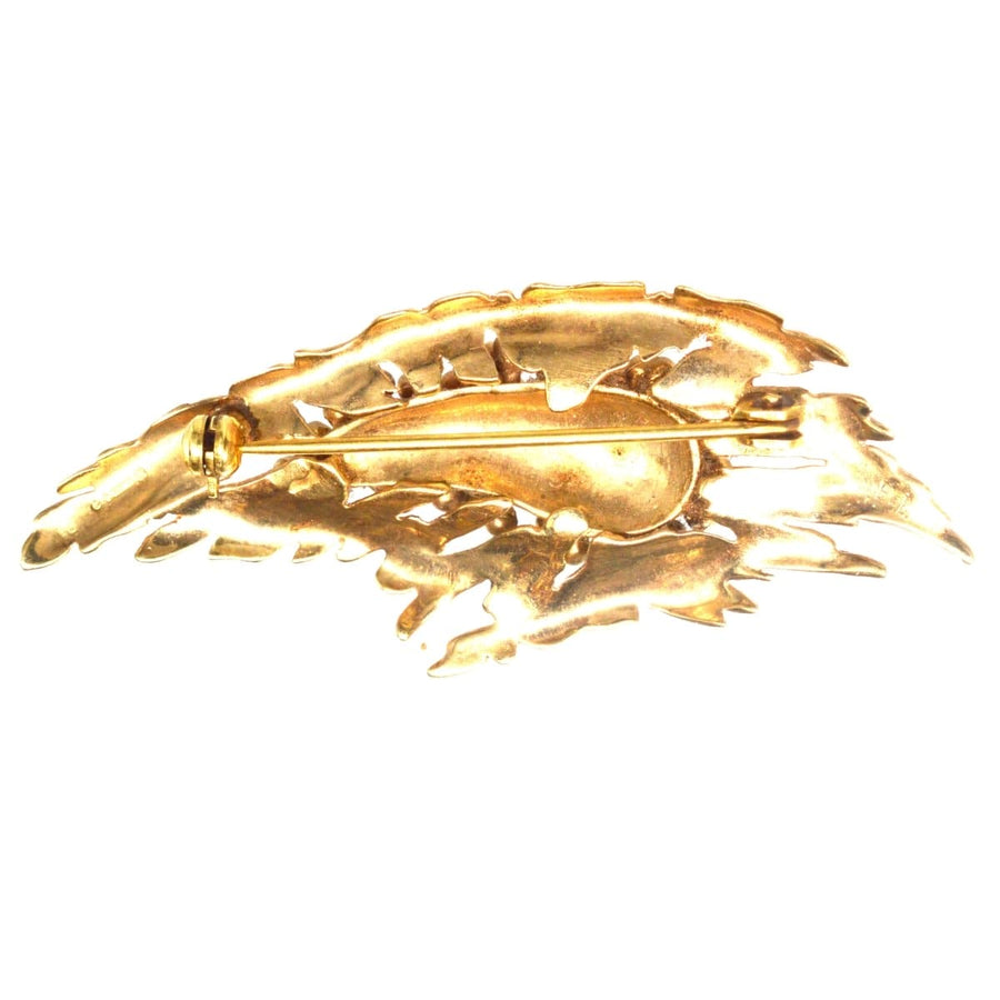 Mid-century Modernist Gold Spray Brooch | Parkin and Gerrish | Antique & Vintage Jewellery