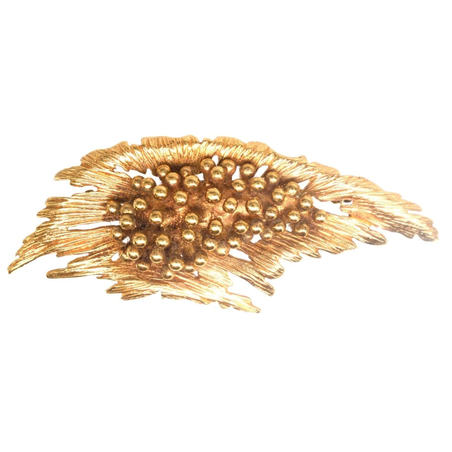 Mid-century Modernist Gold Spray Brooch | Parkin and Gerrish | Antique & Vintage Jewellery