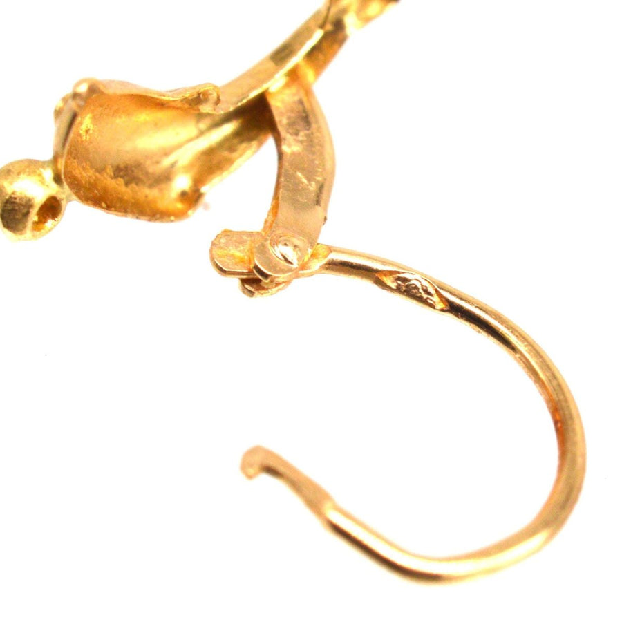 Vintage 18ct Gold Dolphin Sleeper Earrings