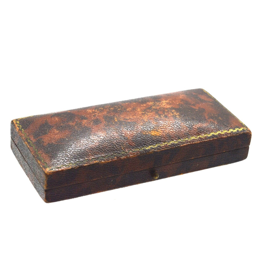 1930s Deco 9ct Gold & Gilt, Onyx and Pearl Cufflinks in Original Case | Parkin and Gerrish | Antique & Vintage Jewellery