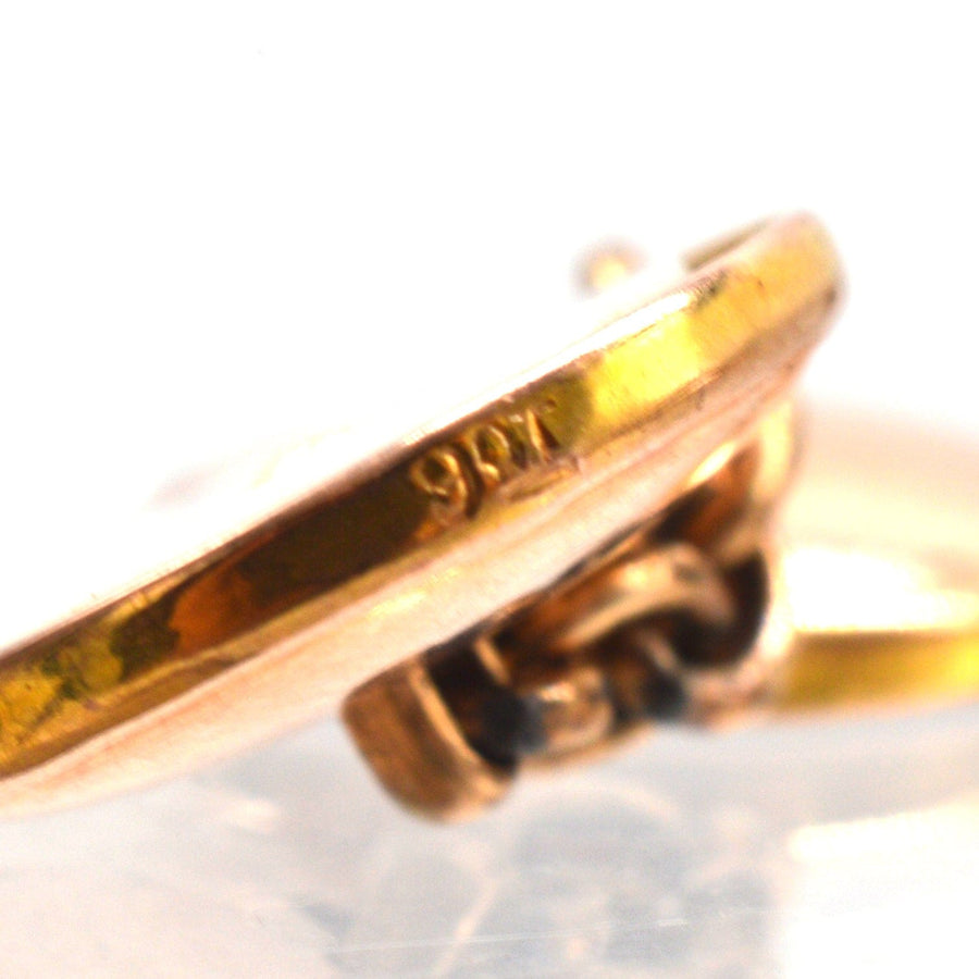 1930s Deco 9ct Gold & Gilt, Onyx and Pearl Cufflinks in Original Case | Parkin and Gerrish | Antique & Vintage Jewellery