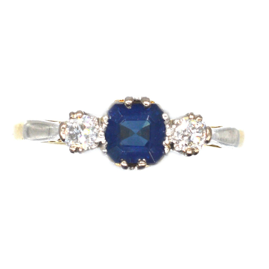 1940s-18ct-gold-and-platinum-asscher-cut-sapphire-and-diamond-three-stone-ring-parkin-and-gerrish