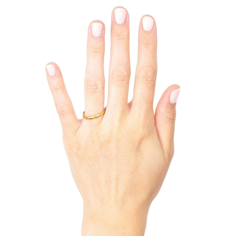1940s 9ct Gold Wedding Ring (2.5mm) | Parkin and Gerrish | Antique & Vintage Jewellery