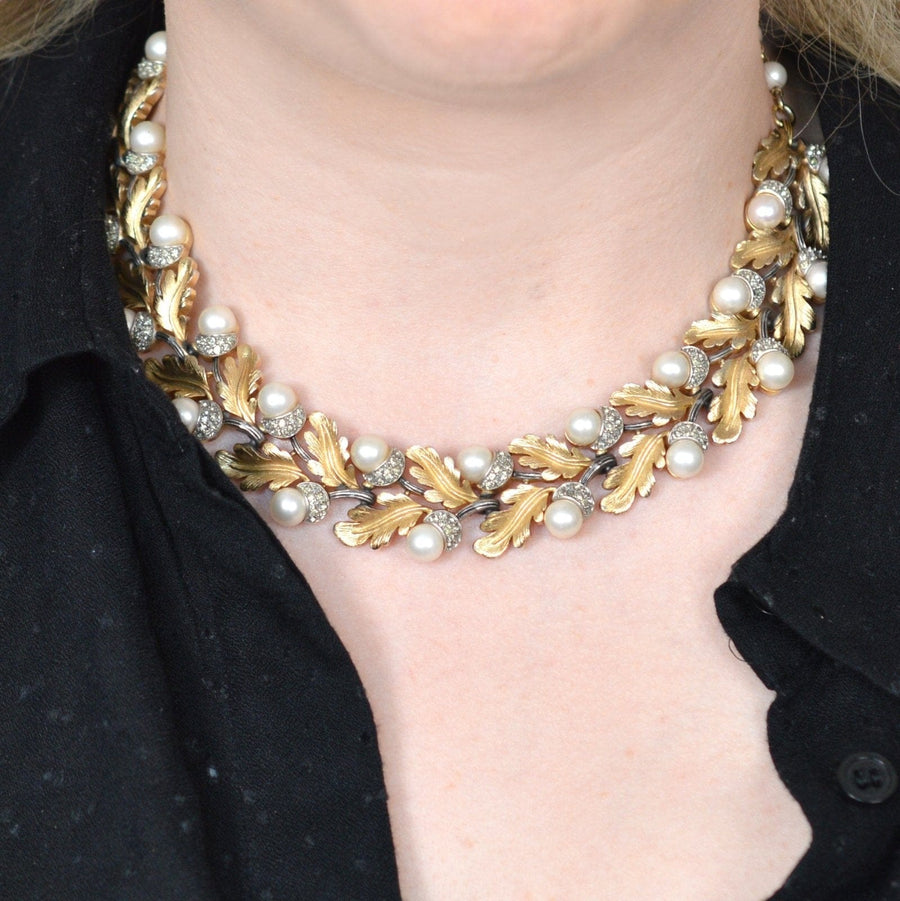 1950s-trifari-gold-tone-oak-leaf-faux-pearl-acorn-parure-parkin-and-gerrish