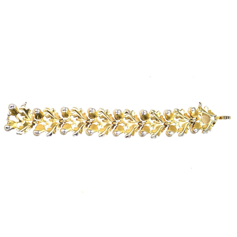 1950s-trifari-gold-tone-oak-leaf-faux-pearl-acorn-parure-parkin-and-gerrish