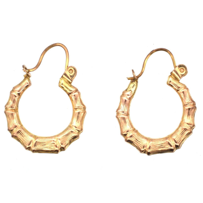 1990s Vintage 9ct Gold Hoop Earrings