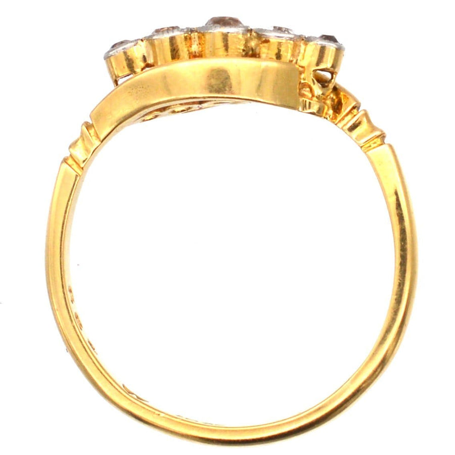 Art Deco 18ct Gold, Five Stone Diamond Ring | Parkin and Gerrish | Antique & Vintage Jewellery