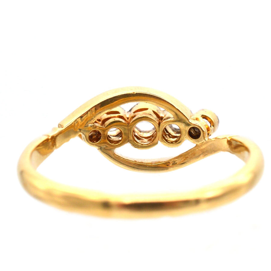 Art Deco 18ct Gold, Five Stone Diamond Ring | Parkin and Gerrish | Antique & Vintage Jewellery