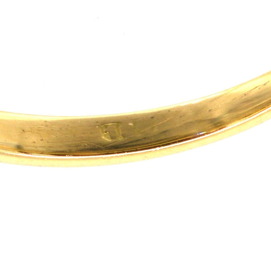 Art Deco 18ct Gold Transitional Cut Diamond Three Stone Ring | Parkin and Gerrish | Antique & Vintage Jewellery