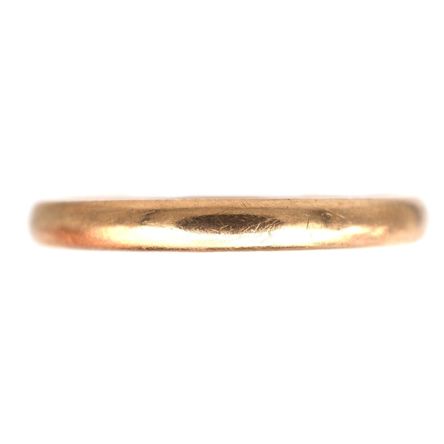 Art Deco 1937 9ct Gold Wedding Ring (2.2mm) | Parkin and Gerrish | Antique & Vintage Jewellery