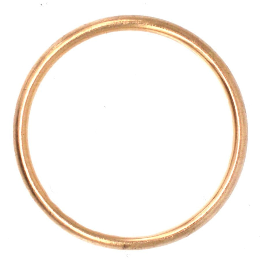 Art Deco 1937 9ct Gold Wedding Ring (2.2mm) | Parkin and Gerrish | Antique & Vintage Jewellery