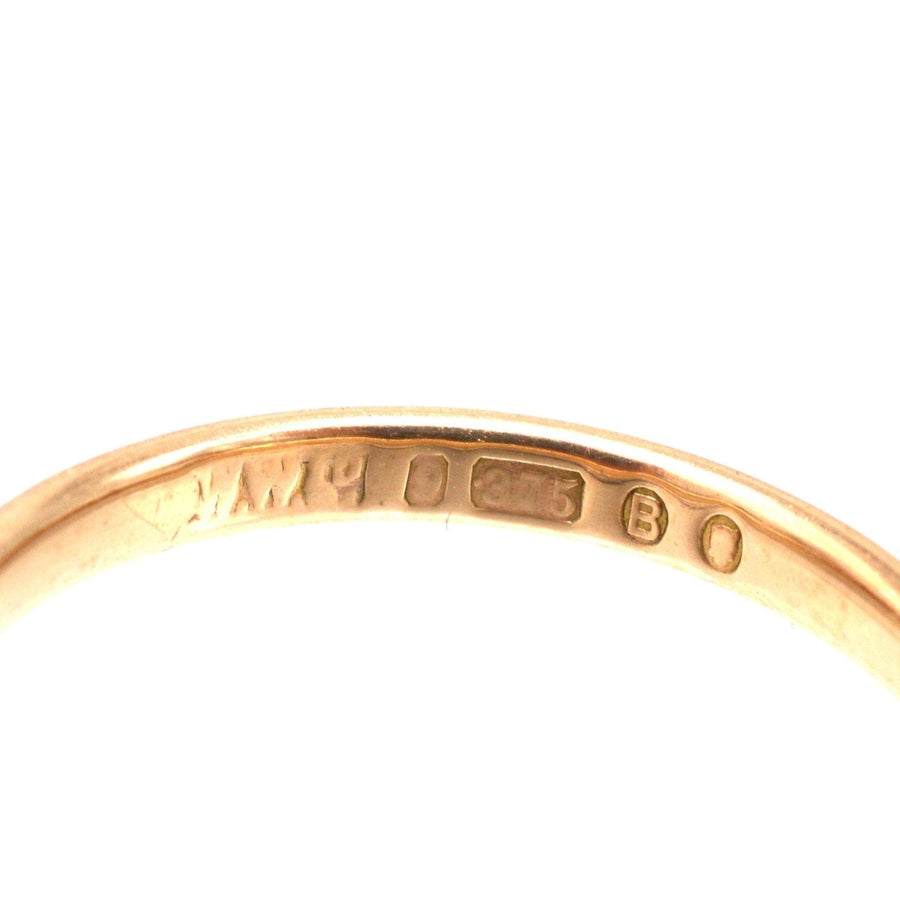 Art Deco 1937 9ct Gold Wedding Ring (2.2mm) | Parkin and Gerrish | Antique & Vintage Jewellery