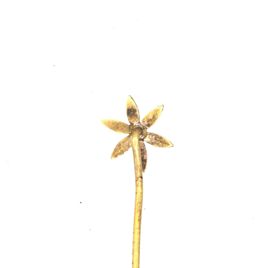 Art Deco Flower Tie Pin | Parkin and Gerrish | Antique & Vintage Jewellery