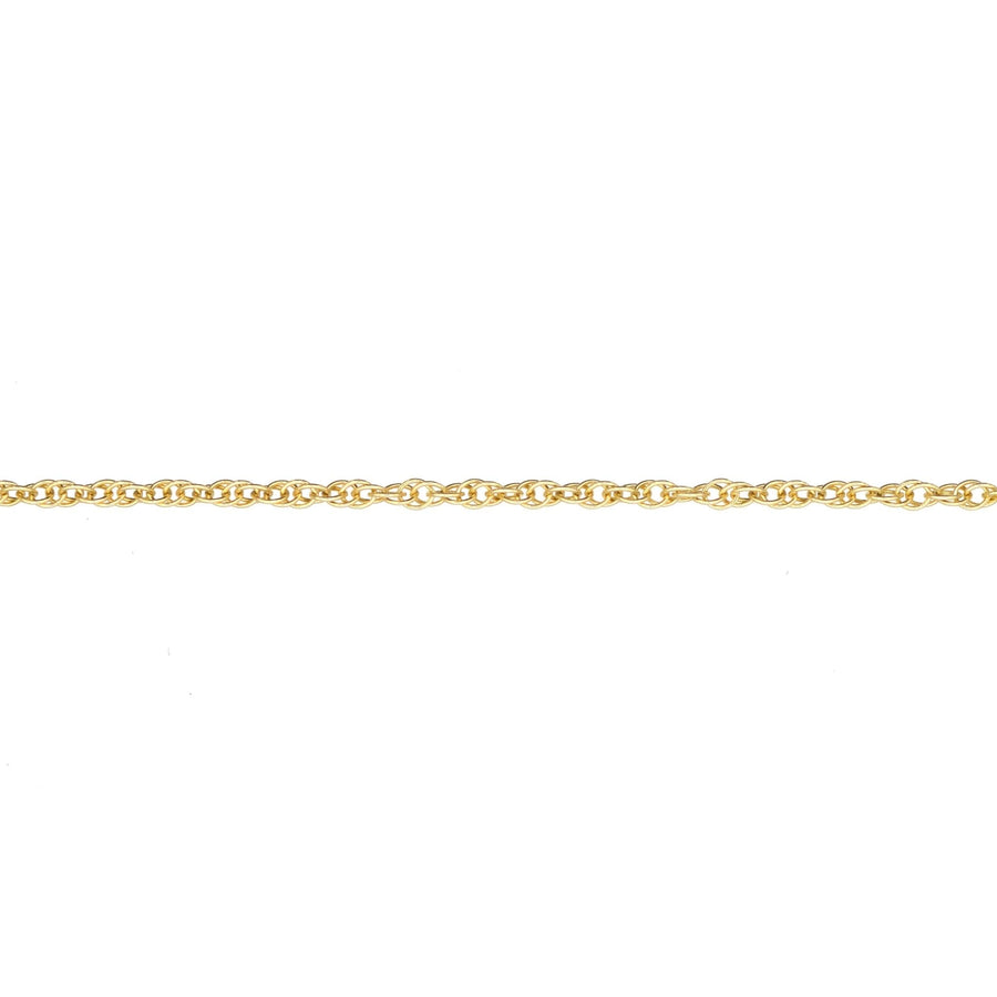 Contemporary 9ct Yellow Gold Prince of Wales Rope Chain 20"/50cm, polished design, durable for everyday wear.
