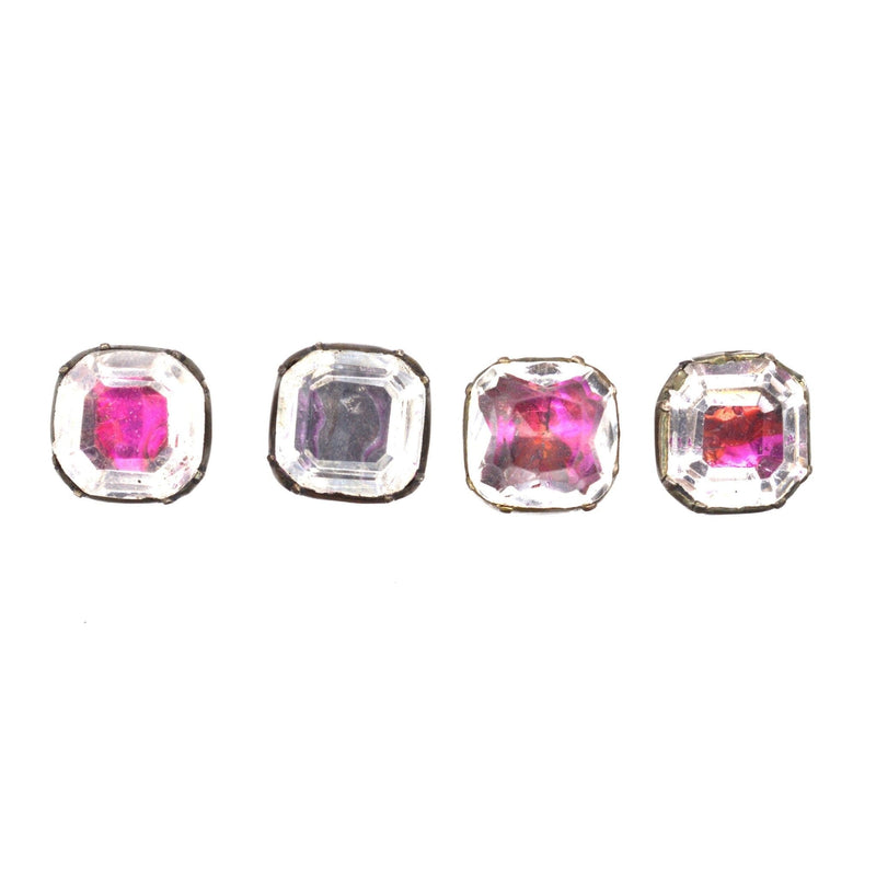 Early Georgian Stuart Crystal Cufflinks in Case