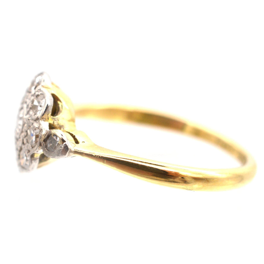 Edwardian 18ct Gold & Diamond Cluster Ring | Parkin and Gerrish | Antique & Vintage Jewellery