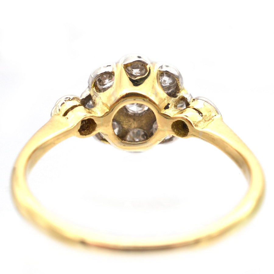 Edwardian 18ct Gold & Diamond Cluster Ring | Parkin and Gerrish | Antique & Vintage Jewellery