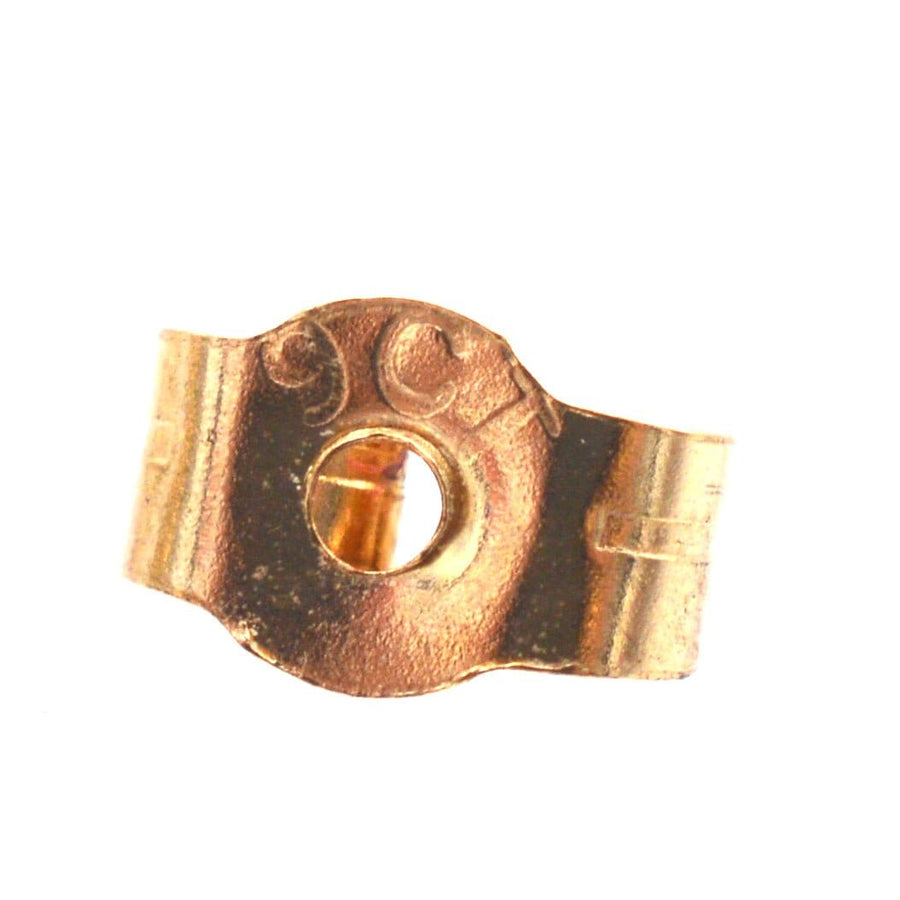 Vintage 9ct gold knot stud earrings from the 1970s-1980s, perfect for versatile day and evening wear.