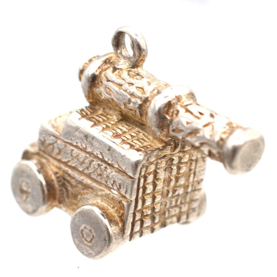 Vintage Silver Cannon "Gunners" Pendant Charm | Parkin and Gerrish | Antique & Vintage Jewellery