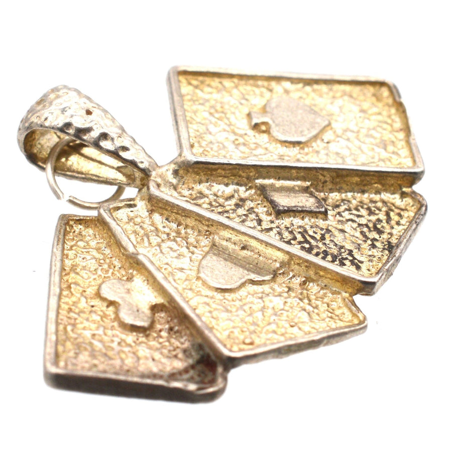 Vintage Silver Pendant with a Set of Four Aces Playing Cards | Parkin and Gerrish | Antique & Vintage Jewellery